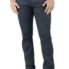 Pantalón Color Gris De Corte Slim Fit Gabardina Algodón Para Hombre